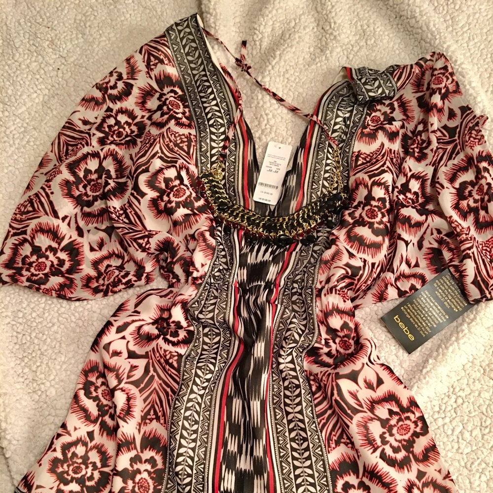 Bebe mini kimono dress